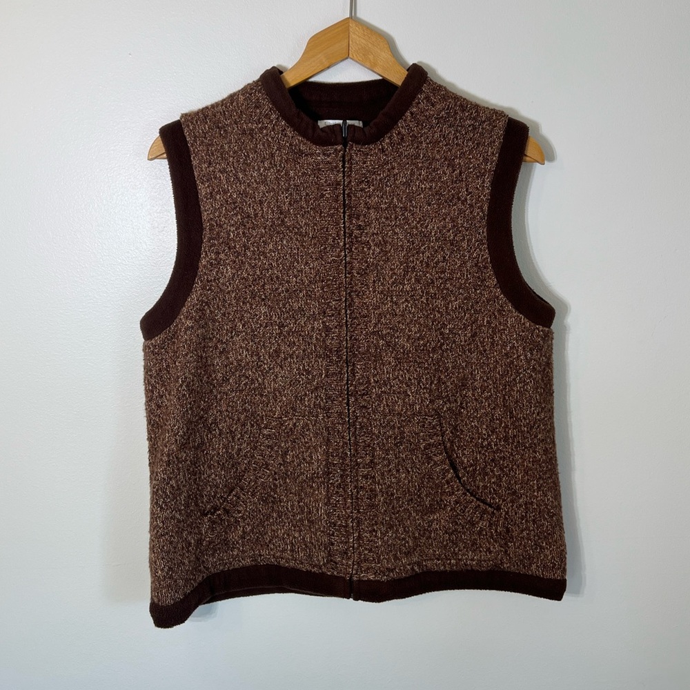 Christopher & Banks Reversible sleeveless sweater | M